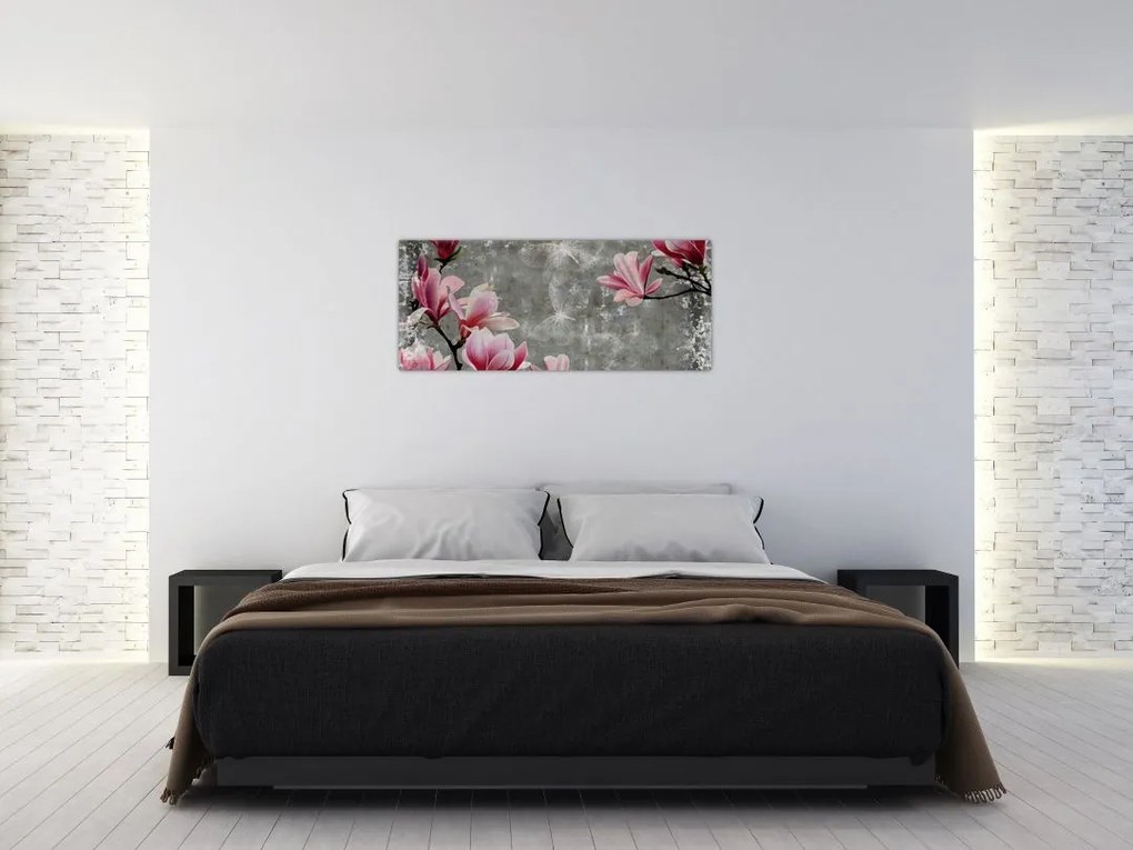 Tablou cu flori (120x50 cm)