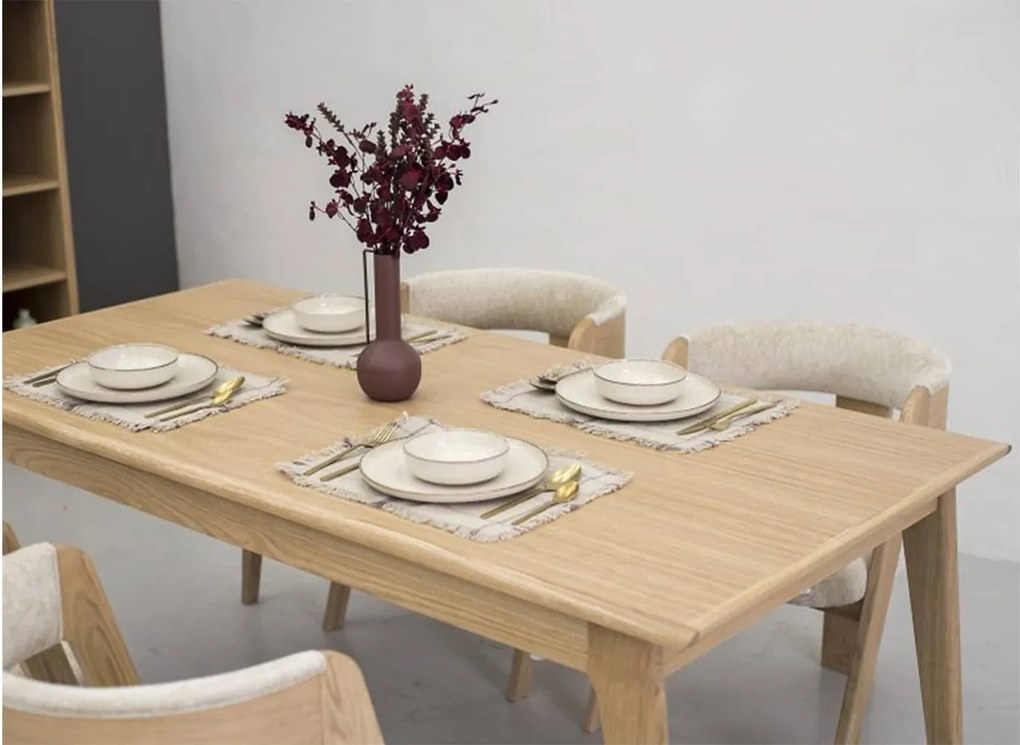 Masă lemn masiv Dining Brooklyn 180 (+60) х 90 х 77 cm
