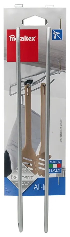 Suport suspendat pentru căni, pahare sau prosoape de bucătărie Metaltex, lungime 8 cm