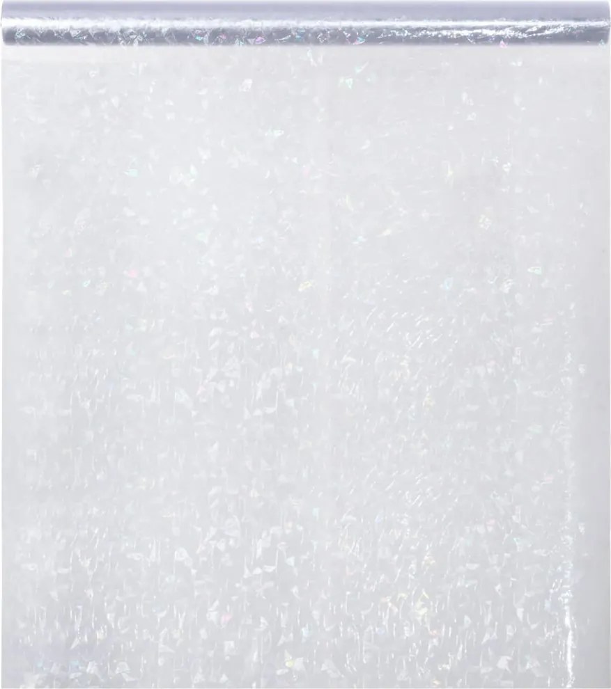 vidaXL Folie fereastră mată, model curcubeu 3D, 90x2000 cm, PVC