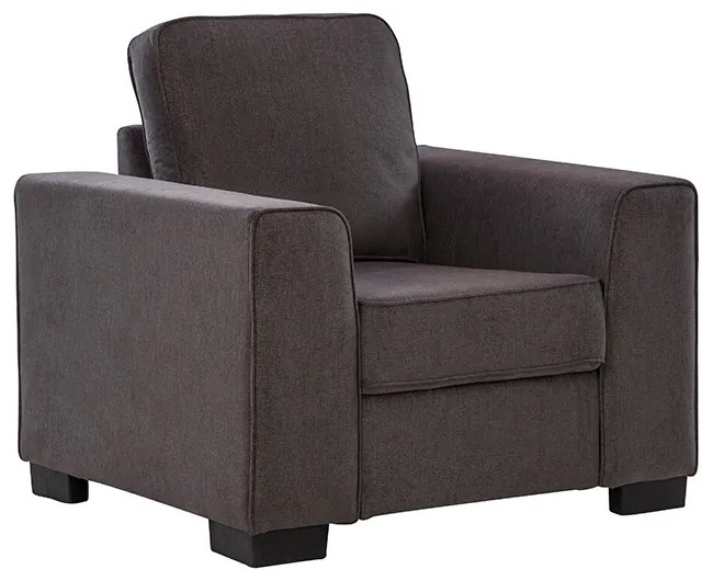 FOTOLIU CLARISSE, 94.5X86X90 CM, CULOARE GRI, MATERIAL TEXTIL, PERNA DEHUSABILA