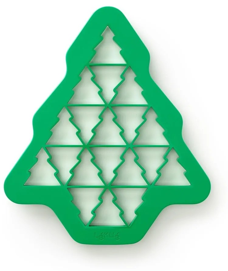 Formă de fursecuri Lékué Christmas Tree, verde