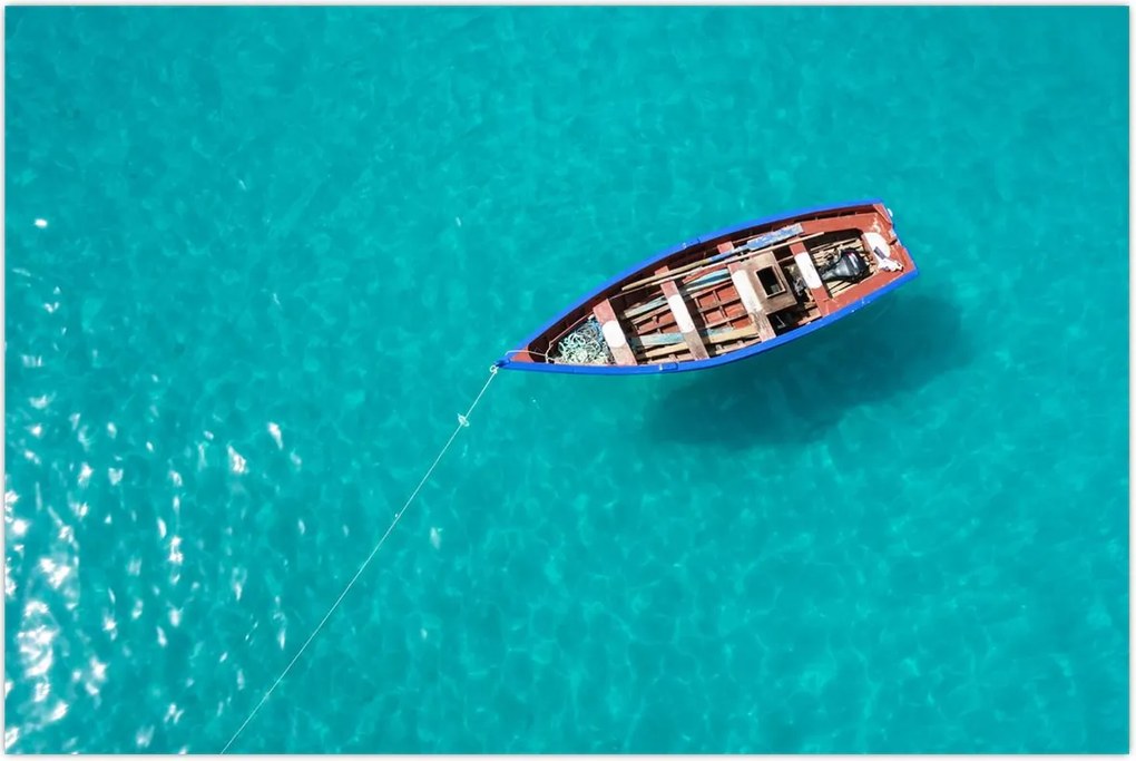 Tablou - Barcă de pescuit tradițională (90x60 cm)