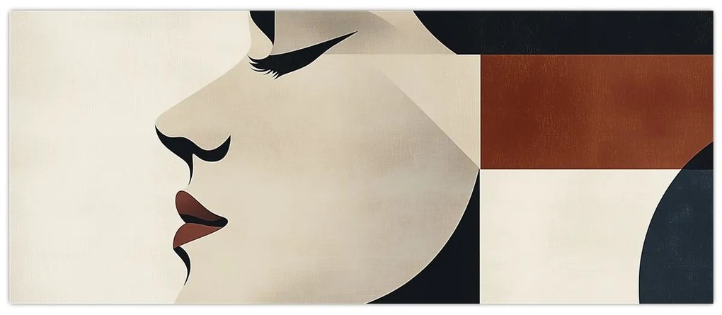 Tablou - Femeie din profil (120x50 cm)