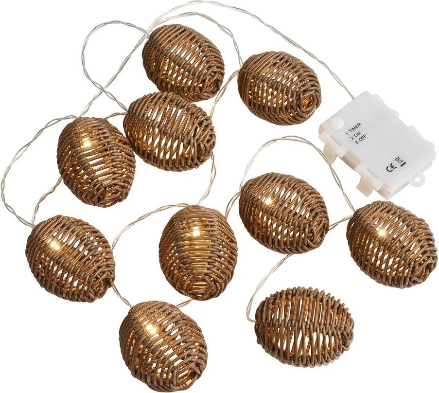 Ghirlandă luminoasă LED număr becuri 10 buc. cu baterii lungime 180 cm Carlisle – House Nordic