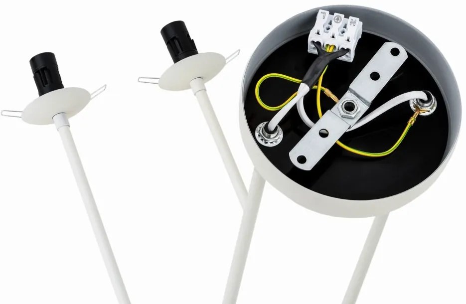 Lustra reglabila design modern ABSOS 4L alba