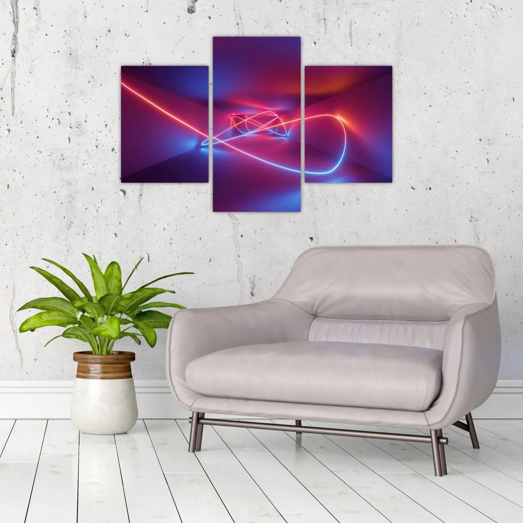 Tablou cu abstracție modernă (90x60 cm)
