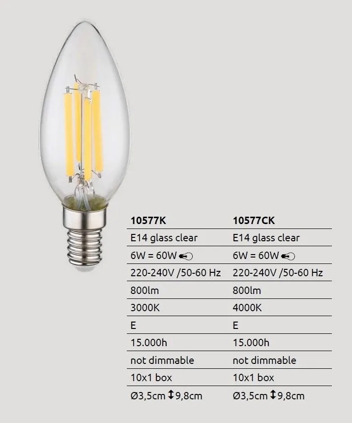 Bec E14 LED 6W 800lm 4000K