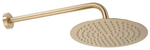 REA-P8551 - Set de duș LUNGO cu baterie termostatată încastrată, auriu periat