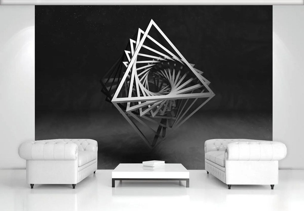 Fototapet - 3D geometrie (152,5x104 cm)