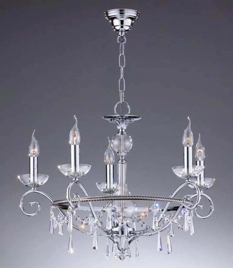 Lustra de LUX cristal Asfour fabricat manual diam.66cm Irina 2545/5 Bejorama