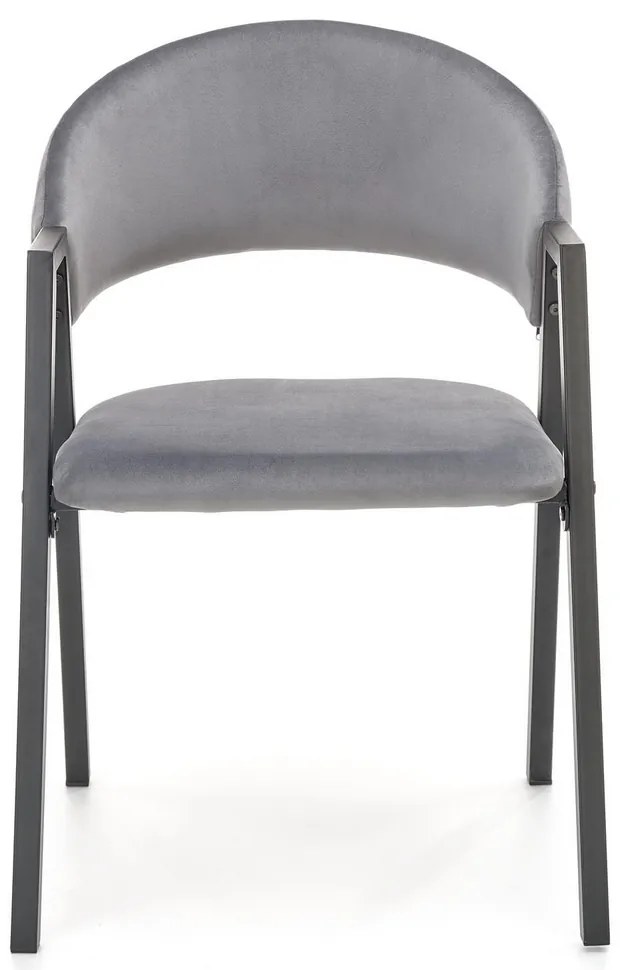 Scaun de bucaterie Zayne, gri/negru
