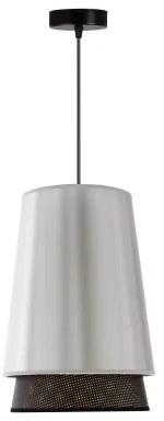 Lustră pe cablu BELL Duolla SHINY 1xE27/15W/230V d. 25 cm argintiu/negru