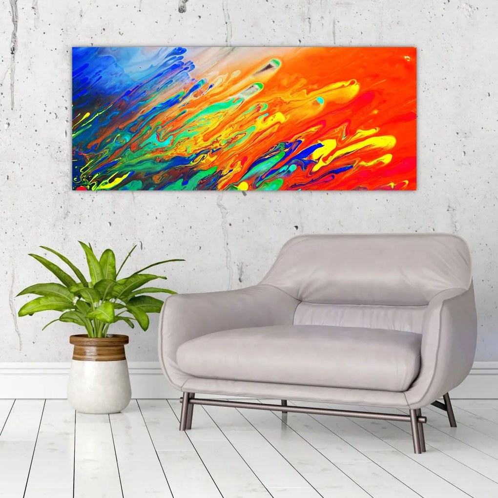 Tablou - Abstract colorat (120x50 cm)