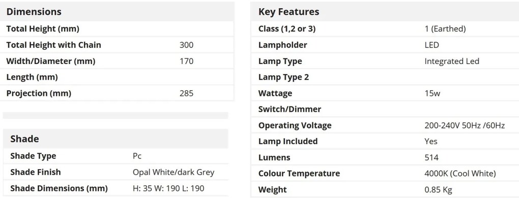 Aplica LED pentru iluminat exterior modern OUTDOOR 7263GY SRT