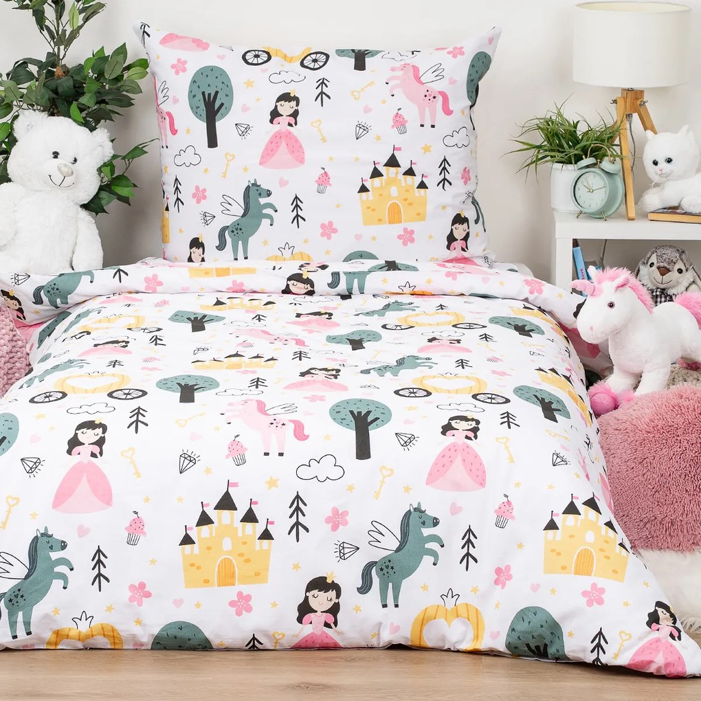 Lenjerie de pat din bumbac pentru copii 4Home Fairytale Dream, 140 x 200 cm, 70 x 90 cm, 140 x 200 cm, 70 x 90 cm