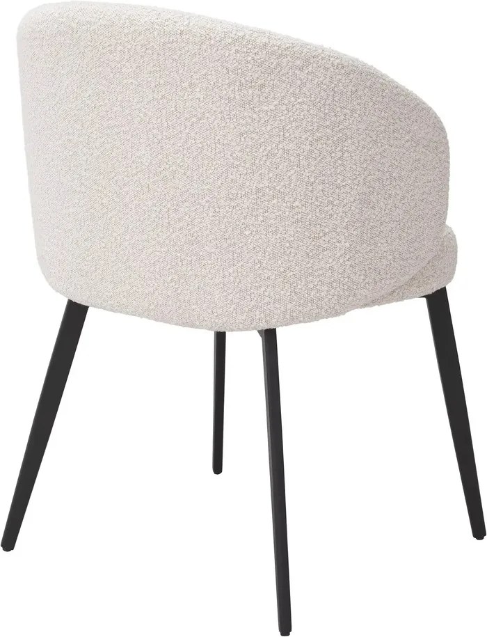 Set de 2 scaune cu brate design LUX Lloyd, boucle crem 115093 HZ