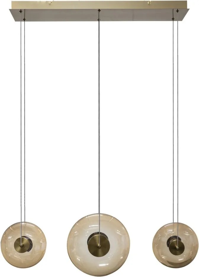 Lustra cu 3 pendule LED ANDORA 3-STEP DIMM amber
