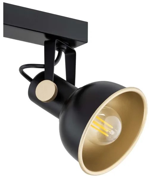 Spot LENORA 2xE14/7W/230V negru Argon 7142