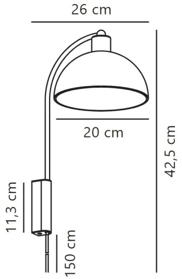 Lampă de perete Nordlux ELLEN 1xE14/40W/230V alb