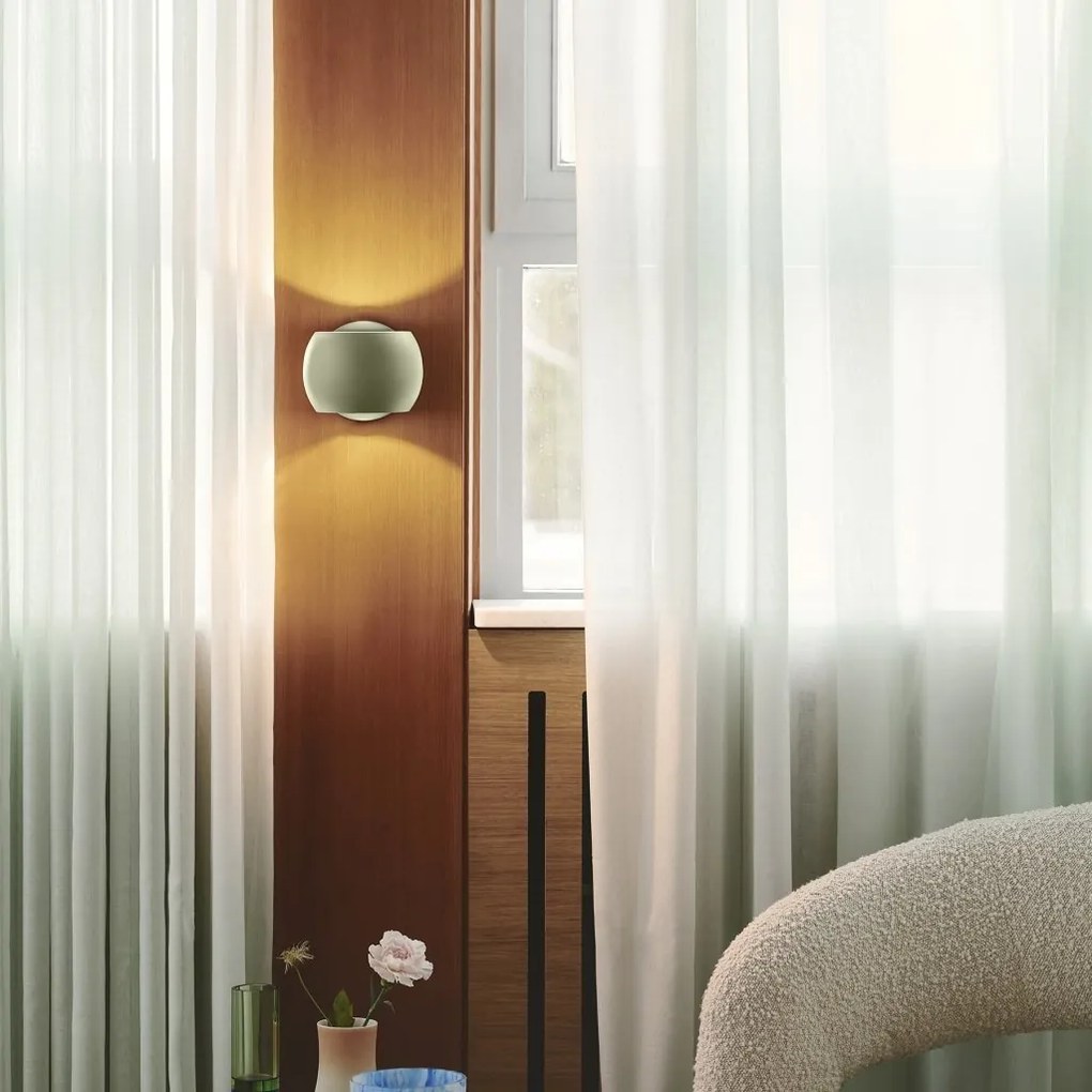 Aplica de perete cu lumina ambientala sus / jos Belir Dusty green