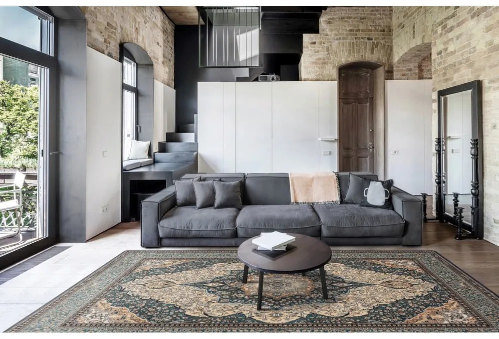 Covor verde din lână 200x300 cm Charlotte – Agnella