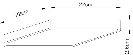Globo 12369-30 - Plafonieră LED ECHO LED/28W/230V