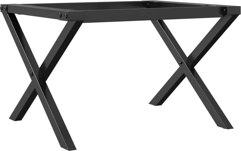 vidaXL Picioare Măsuță de cafea X-Frame 60x40x38 cm Oţel