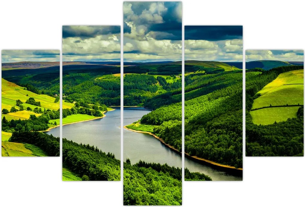 Tablou - Peisaj verde (150x105 cm)