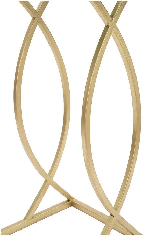 Măsuță auxiliară cu blat din sticlă 25.5x45.5 cm Glam – Mauro Ferretti