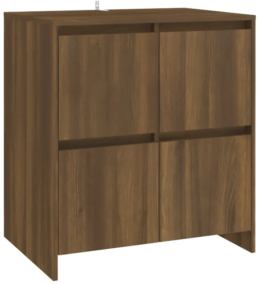 813013 vidaXL Servantă, stejar maro, 70x41x75cm, lemn prelucrat