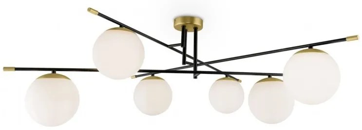 Lustra aplicata cu 6 surse de iluminat design elegant Nostalgia MYMOD048CL-06G