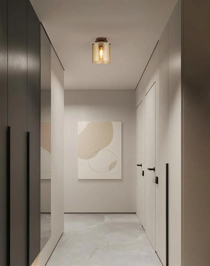 Plafoniera moderna Sweden moca, chihlimbar