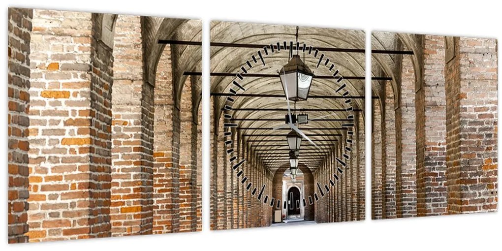 Tablou - Hol 3D (cu ceas) (90x30 cm)