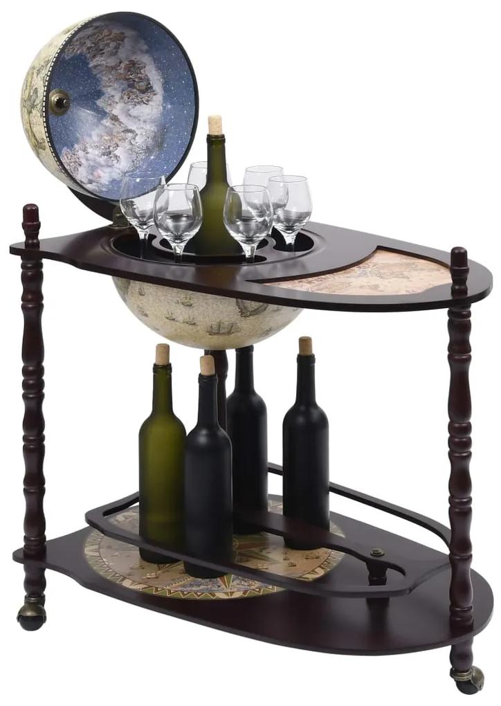 Bar tip glob pamantesc suport sticle vin, verde, eucalipt green and brown, 1