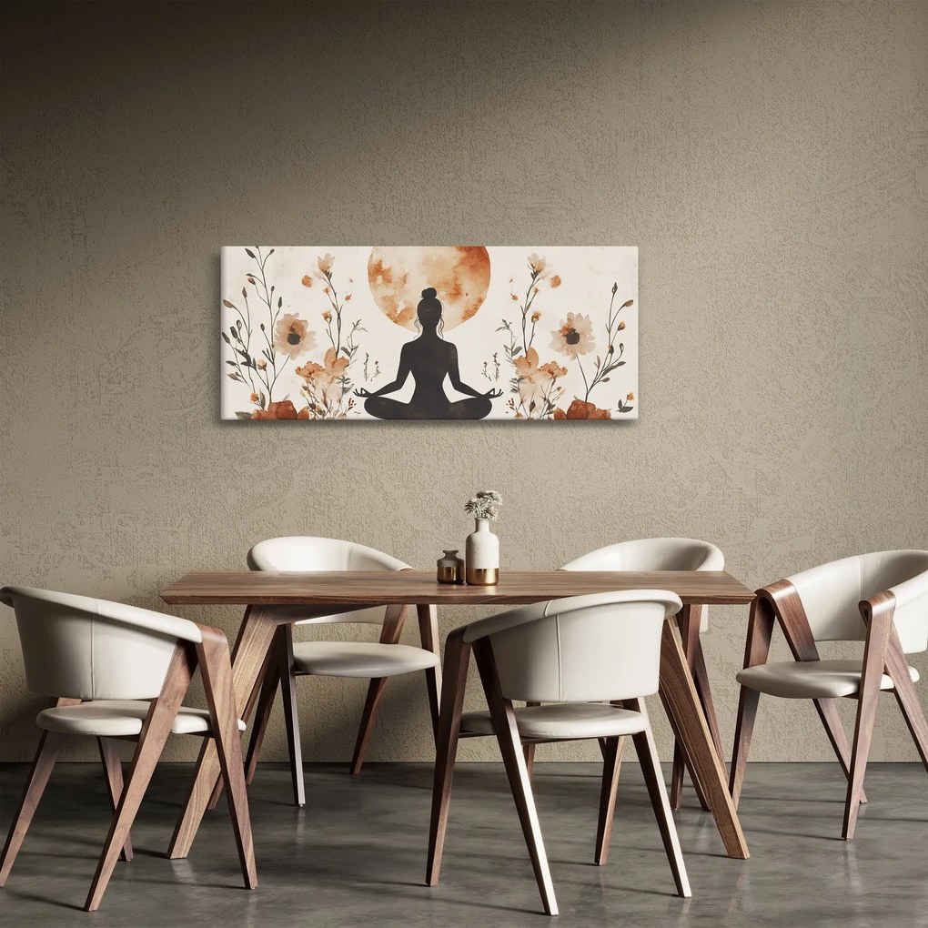 Tablou - Yoga Portocalie (120x50 cm)