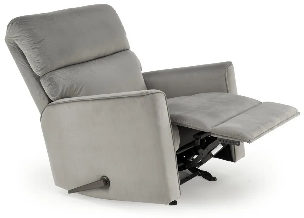Fotoliu recliner Karim stofa gri H103 cm