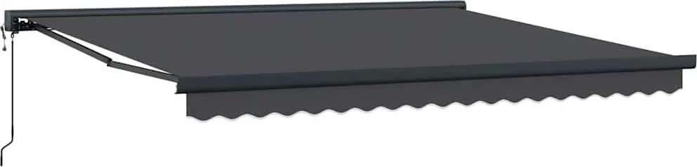 vidaXL Copertină Antracit 400 x 300 x 165 cm Poliester și Aluminiu