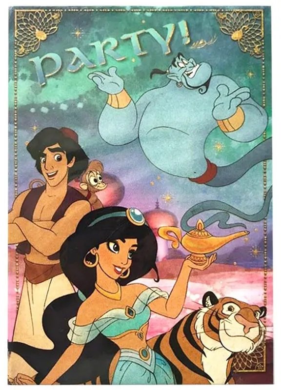 Disney Aladdin Invitație de petrecere