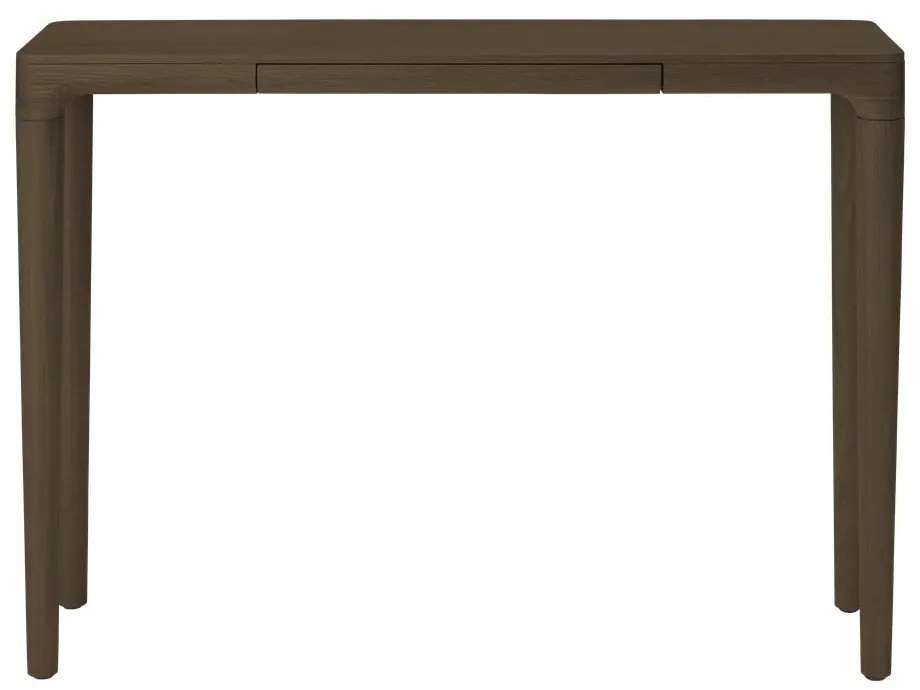 Masă consolă maro din lemn masiv de stejar 12x110 cm Heart'n'Soul – UMAGE