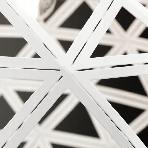 Lustră pe cablu FROZEN 1xE27/60W/230V alb