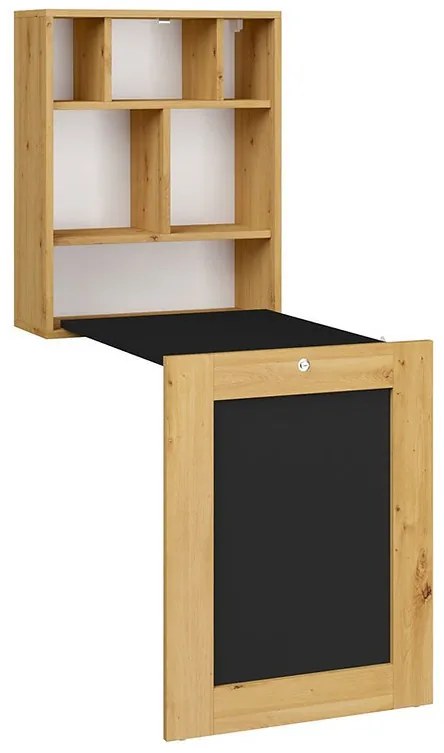 Masă extensibilă PC Till (Stejar artisan + Negru). Promo -7%. 1124835