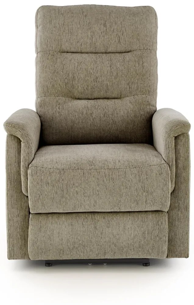 Fotoliu recliner Jamal stofa olive H105 cm