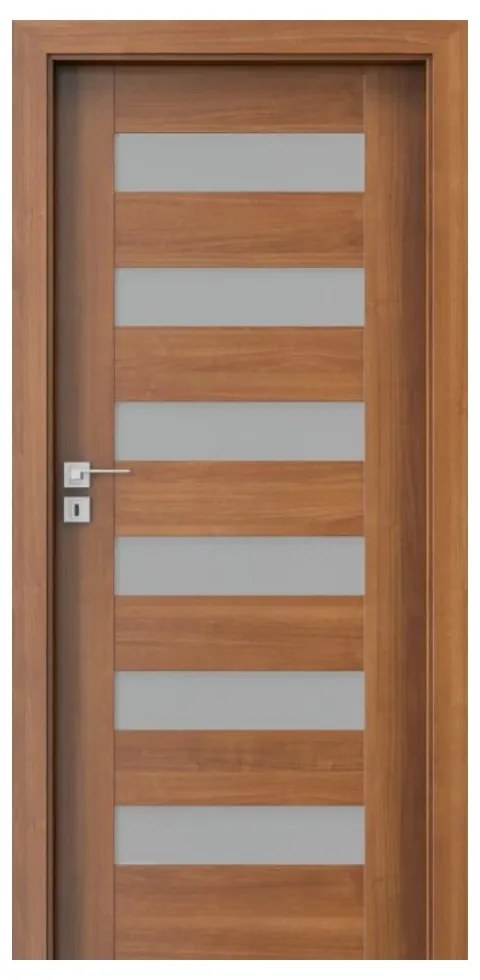 Usa Interior din MDF Porta Concept Model C.6 (Culoare: Alb, Toc: Reglabil 30 cm, Maner: Patrat argintiu crom, Dimensiune: 70 cm)