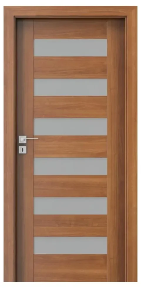 Usa Interior din MDF Porta Concept Model C.6 (Culoare: Gri, Toc: Reglabil 30 cm, Maner: Patrat argintiu crom, Dimensiune: 70 cm)