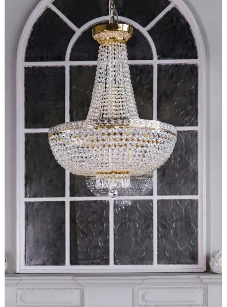 Lustră pe lanț Maytoni DIA750-TT50-WG BELLA 8xE14/60W/230V