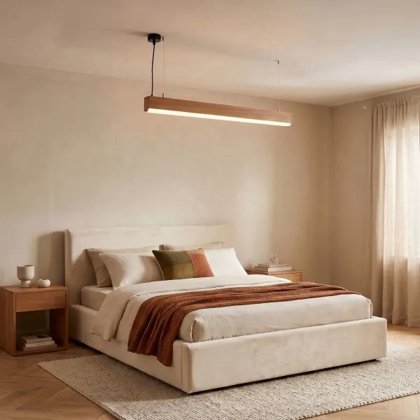 BRILAGI - Lampă suspendată LED GARDALINE LED/100W/230V 120 cm stejar