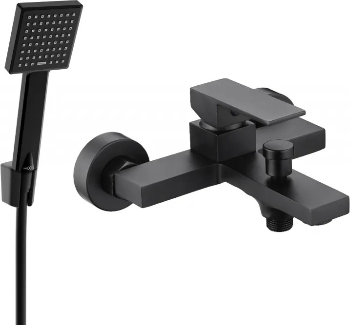 Mexen Uno R45 baterie pentru cadă cu set de duș, negru - 7143R45-70