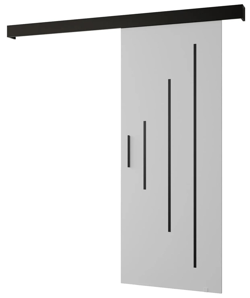 Uși culisante 70 cm Slavdro 3 (alb mat + negru mat). 1108765