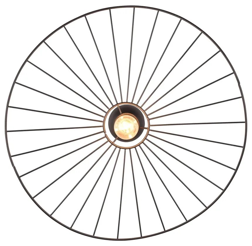 Plafonieră negru-mat ø 60 cm Chapeau – Reality